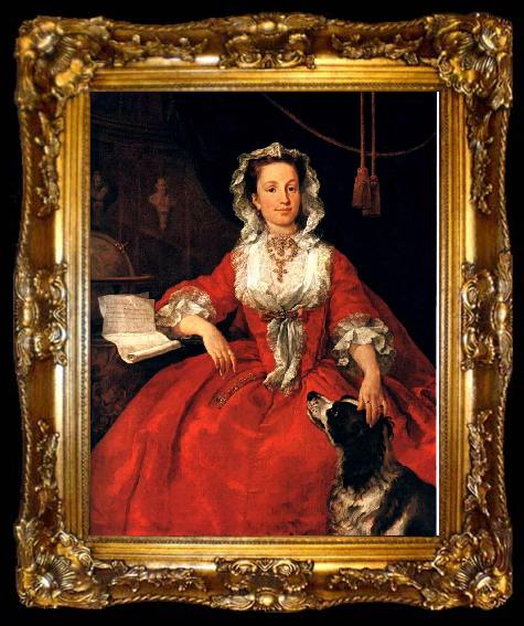 framed  HOGARTH, William Portrait of Mary Edwards sf, ta009-2